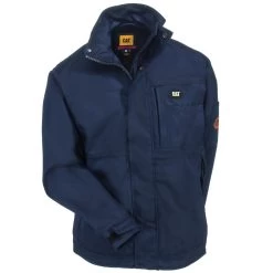 CAT Apparel Jackets: Men's 1310012 57E Navy Flame-Resistant Heavyweight Insulated Jacket