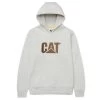 Caterpillar Sweatshirts: Men's W10646 13325 Cream Heather Trademark Hooded Sweatshirt 2 Caterpillar Sweatshirts: Men's W10646 13325 Cream Heather Trademark Hooded Sweatshirt -Work Clothes Discount Store creamheatheredit