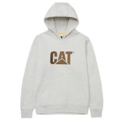 Caterpillar Sweatshirts: Men's W10646 13325 Cream Heather Trademark Hooded Sweatshirt