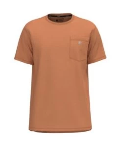 Carhartt Shirts: Men's 104616 DYO Dusty Orange Force Relaxed Fit Short Sleeve Pocket T-Shirt