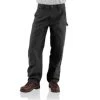 Carhartt Pants: Men's B136 BLK Black Washed Duck Double-Front Utility Work Pant 2 Carhartt Pants: Men's B136 BLK Black Washed Duck Double-Front Utility Work Pant -Work Clothes Discount Store detail b136 blk p 1