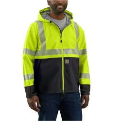 Carhartt Jackets: Men's 105300 BLM Brite Lime High-Visibility Storm Defender Loose Fit Midweight Class 3 Jacket