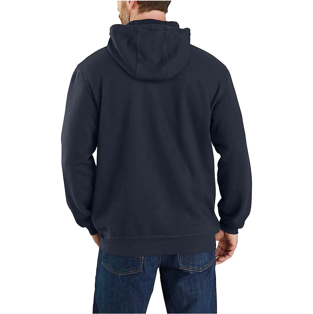 Carhartt Force Sweatshirts: Men's 104982 I26 Navy Flame Resistant Hooded Zip Front Sweatshirt 4 Carhartt Force Sweatshirts: Men's 104982 I26 Navy Flame Resistant Hooded Zip Front Sweatshirt - Image 2