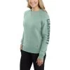 Carhartt Sweatshirts: Women's 104410 G86 Succulent Heather Crewneck Relaxed Fit Graphic Sweatshirt 2 Carhartt Sweatshirts: Women's 104410 G86 Succulent Heather Crewneck Relaxed Fit Graphic Sweatshirt -Work Clothes Discount Store download 2022 05 19t121813.086