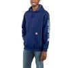 Carhartt Sweatshirts: Men's K288 H53 Scout Blue Heather Midweight Hooded Logo Sweatshirt -Work Clothes Discount Store download 2022 05 20t102752.740