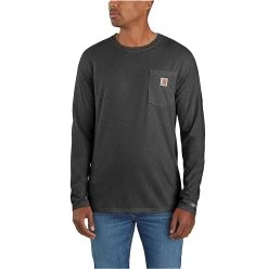 Carhartt Force Shirts: Men's 104617 CRH Carbon Heather Long Sleeve Moisture Wicking Shirt