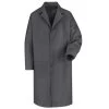 Red Kap Work Clothes: Men's Charcoal Full Lenght Shop Coat KT30 CH