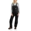 Carhartt Overalls: Women's 104049 BLK Black Quilt Lined Duck Bib Overall -Work Clothes Discount Store download 21