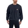Carhartt Sweatshirts: Men's 103852 472 New Navy Crewneck Midweight Loose Fit Pocket Sweatshirt 2 Carhartt Sweatshirts: Men's 103852 472 New Navy Crewneck Midweight Loose Fit Pocket Sweatshirt -Work Clothes Discount Store download 8 1