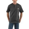 Carhartt Shirts: Men's K84 026 Carbon Heather Short Sleeve Henley Work Shirt -Work Clothes Discount Store download 9