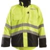 OccuNomix Jackets: Men's LUX RSDJKT Yellow Barka 2-in-1 Black Bottom Rip Stop Fleece Jacket