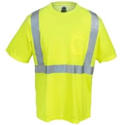 Ergodyne GloWear Men's 8289 Class 2 Economy Hi-Vis Lime Green T-Shirt 7 Ergodyne GloWear Men's 8289 Class 2 Economy Hi-Vis Lime Green T-Shirt -Work Clothes Discount Store ergodyne 8289 lime f 01