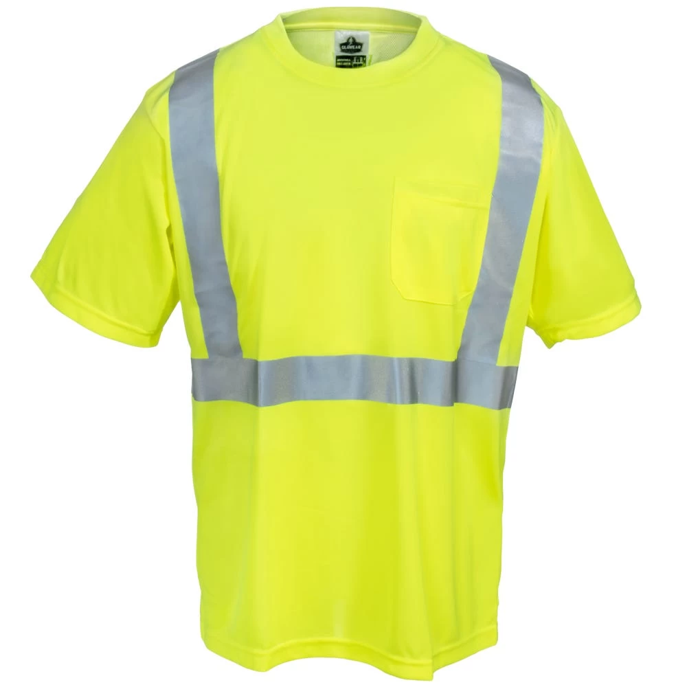 Ergodyne GloWear Men's 8289 Class 2 Economy Hi-Vis Lime Green T-Shirt 5 Ergodyne GloWear Men's 8289 Class 2 Economy Hi-Vis Lime Green T-Shirt - Image 3