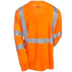 Ergodyne Shirts: 8391 OR High Visbility Men's Orange GloWear Class 3 Long Sleeve Shirt