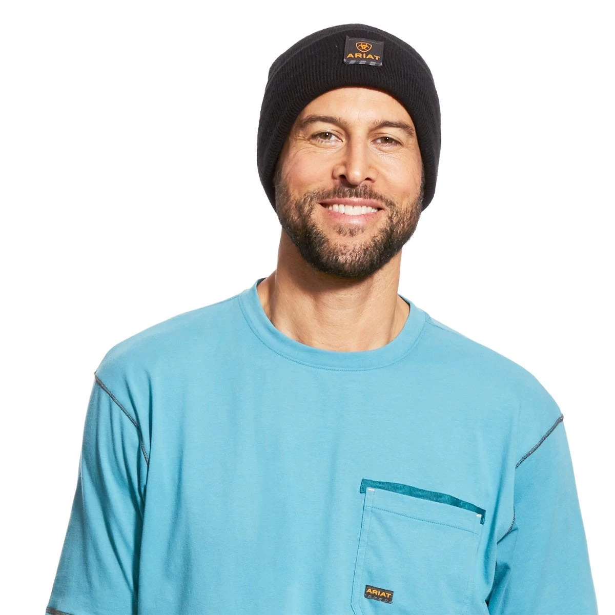 Ariat Hats: Men's 10024503 Black Rebar Watch Cap 4 Ariat Hats: Men's 10024503 Black Rebar Watch Cap - Image 2