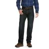 Ariat Rebar Jeans: Men's 10028691 Rebar M5 Slim DuraStretch Fashion Stackable Straight Leg Jean -Work Clothes Discount Store f19 mns work gaglione 10028691 front