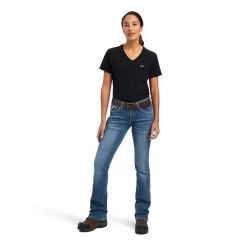 Ariat Rebar Jeans: Women's 10041067 Malibu Riveter Boot Cut Jean -Work Clothes Discount Store f22 wms work 10041067 full