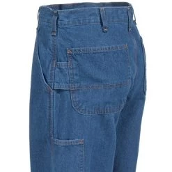 Carhartt Jeans: Men's FRB13 DNM Denim Flame Resistant Dungaree Jeans -Work Clothes Discount Store frb13dnm carharttl 01