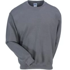 Gildan Sweatshirts: Men's 18000 CHR Grey Heavy Blend Crewneck Sweatshirt -Work Clothes Discount Store gildan 18000 chr f 01