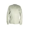 MCR Safety: Men's H1T Tan Flame Resistant (FR) Long Sleeve Henley Shirt