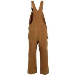Carhartt Overalls: Men's R41 BRN Brown Cotton Lined Bib Overalls -Work Clothes Discount Store image 44043