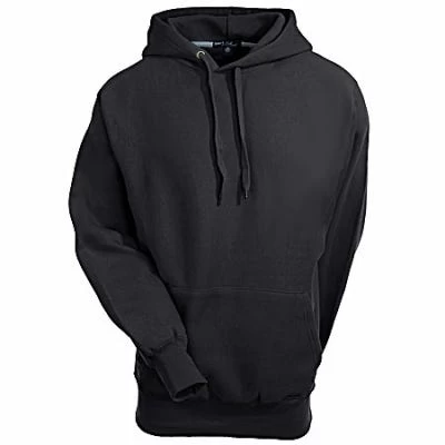 Sport Tek Sweatshirts: Men's Black F281 BLK Heavyweight Pullover Hooded Sweatshirt 6 Sport Tek Sweatshirts: Men's Black F281 BLK Heavyweight Pullover Hooded Sweatshirt - Image 4