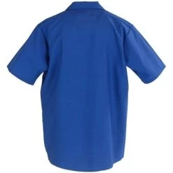 Red Kap Shirts: Men's SP24 RB Blue Short-Sleeve Industrial Work Shirt