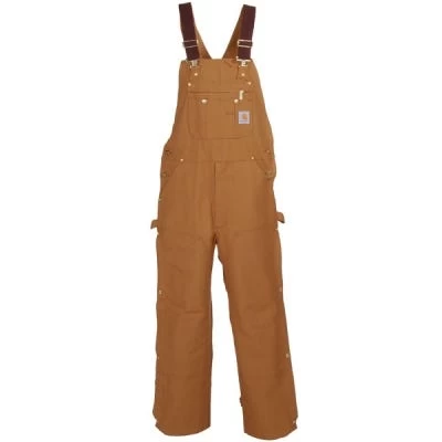 Carhartt Overalls: Men's R37 BRN Brown Double Knee Duck Bib Overalls 3 Carhartt Overalls: Men's R37 BRN Brown Double Knee Duck Bib Overalls