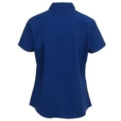 Port Authority Shirts: Women's Mediterranean Blue Short Sleeve Shirt L508 MDB -Work Clothes Discount Store image 48157