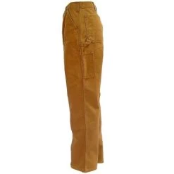 Carhartt Pants: Men's B136 BRN Brown Double Front Duck Dungaree Work Pants -Work Clothes Discount Store image 48192