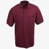 Port Authority Shirts: K500P BUR Men's Burgundy Knit Silk Touch Polo Shirt