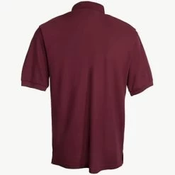 Port Authority Shirts: K500P BUR Men's Burgundy Knit Silk Touch Polo Shirt -Work Clothes Discount Store image 49290