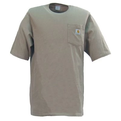 Carhartt Shirts: Men's K87 DES Desert Tan Pocket Short Sleeve Heavyweight Loose Fit T Shirt 4 Carhartt Shirts: Men's K87 DES Desert Tan Pocket Short Sleeve Heavyweight Loose Fit T Shirt - Image 2