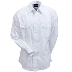 Wrangler Shirts: Men's White 75221 WH Sport Western Snap Long Sleeve Shirt 7 Wrangler Shirts: Men's White 75221 WH Sport Western Snap Long Sleeve Shirt -Work Clothes Discount Store image 51777