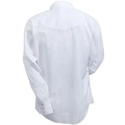Wrangler Shirts: Men's White 75221 WH Sport Western Snap Long Sleeve Shirt