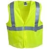 Ergodyne Vest: Class 2 Lime Solid Fabric Vest 8225 HL -Work Clothes Discount Store image 52674