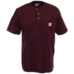 Carhartt Shirts: Men's Port K84 PRT Cotton Workwear Henley Shirt