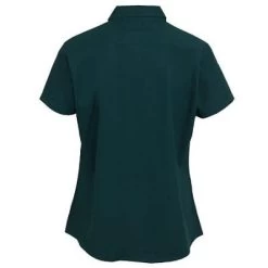 Port Authority Shirts: Women's Dark Green Short Sleeve Shirt L508 DGR -Work Clothes Discount Store image 54498