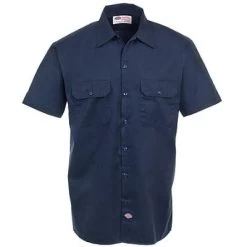 Dickies Shirts: Men's Navy 1574 NV Stain Release Short Sleeve Work Shirt 7 Dickies Shirts: Men's Navy 1574 NV Stain Release Short Sleeve Work Shirt -Work Clothes Discount Store image 58274