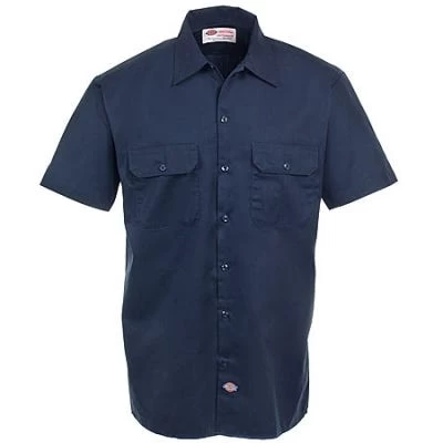 Dickies Shirts: Men's Navy 1574 NV Stain Release Short Sleeve Work Shirt 5 Dickies Shirts: Men's Navy 1574 NV Stain Release Short Sleeve Work Shirt - Image 3