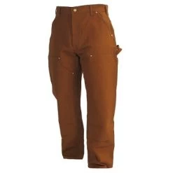 Carhartt Pants: Men's B01 BRN Brown Duck Work Pants -Work Clothes Discount Store image 58953