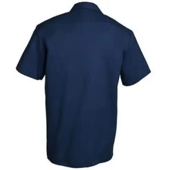 Dickies Shirts: Men's 1574 DN Dark Navy Stain Release Short Sleeve Work Shirt