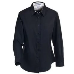 Port Authority Shirts: Women's Black Easy Care Woven Shirt L608 BLK