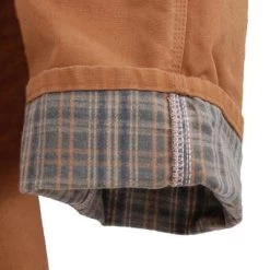 Carhartt Dungarees: Men's B111 BRN Brown Flannel-Lined Duck Dungarees -Work Clothes Discount Store image 64112