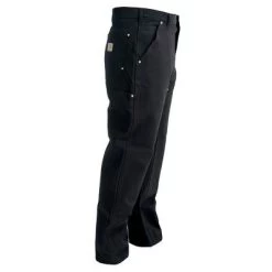 Carhartt Pants: Men's B01 BLK Black Cotton Duck Carpenter Pants -Work Clothes Discount Store image 65192