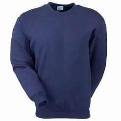 Gildan Sweatshirts: Cotton Blend Fleece Navy Sweatshirt 18000 NVY