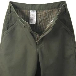 Carhartt Pants: Men's B111 MOS Green Flannel Lined Pants -Work Clothes Discount Store image 70531