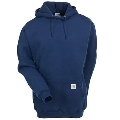 Carhartt Sweatshirts: Men's K121 472 Midweight Navy Hooded Pullover Sweatshirt 3 Carhartt Sweatshirts: Men's K121 472 Midweight Navy Hooded Pullover Sweatshirt