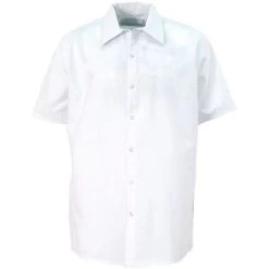 Red Kap Shirts:Men's SP26 WH White Pocketless Uniform Shirt -Work Clothes Discount Store image 73499