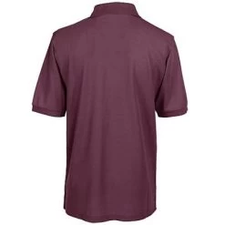 Port Authority: Silk Touch Men's Burgundy Knit Shirt K500 BRG -Work Clothes Discount Store image 74276